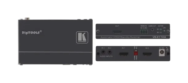 VS-211HA – 2x1 Automatik-Umschalter für HDMI & Analogaudio