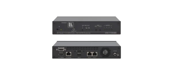 VM-114H2C – 2x1:4 Umschalter mit Verteilverstärker für HDMI und DGKat™Twisted Pair mit RS-232 und IR