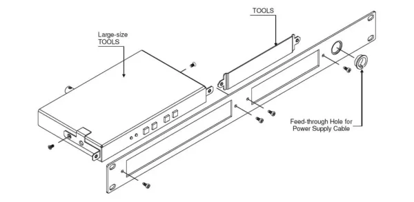 RK-T2SB – 19-Zoll-Rackadapter für Kramer TOOLS™ und MegaTOOLS™