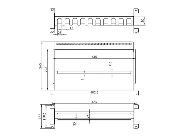 VALUE 19-Tragrahmen f Hutschienengeräte