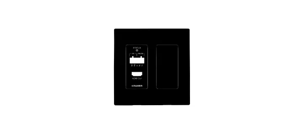 WP-789R US PANEL SET – Black Frame and Faceplate Set for WP−789R Wall Plate