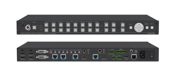 VP-778 – 4K 30 Matrixschalter/Doppelscaler mit nahtloser Umschaltung, 8 Eingänge
