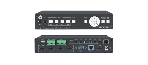 VP-440X – 18G 4K 4:4:4 Präsentationsumschalter / Scaler mit parallelen HDBaseT & HDMI Ausgängen