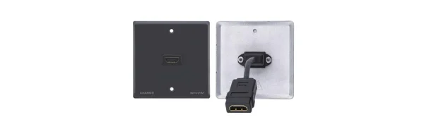 WP-H1M(WP-HDMI1M)/BE/DE(G) – Passive Wall Plate - HDMI for BE/DE - Gray