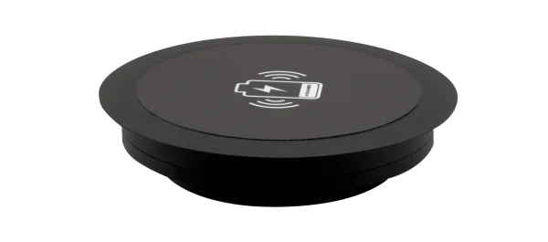 KWC-1(BC) – Drahtloser Ladepunkt - silberfarbiger sandgestrahlter Aluminium-Teller