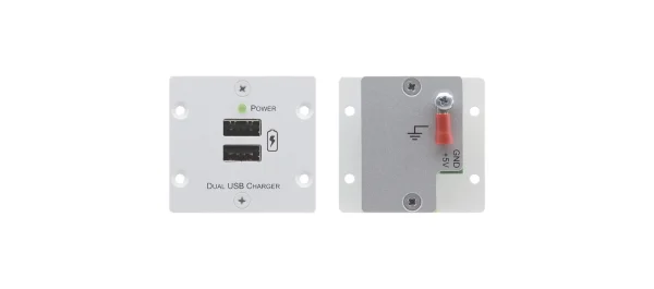 W-2UC (W) – Wall-Plate Einsatz - 2x USB-Ladeausgang - weiß