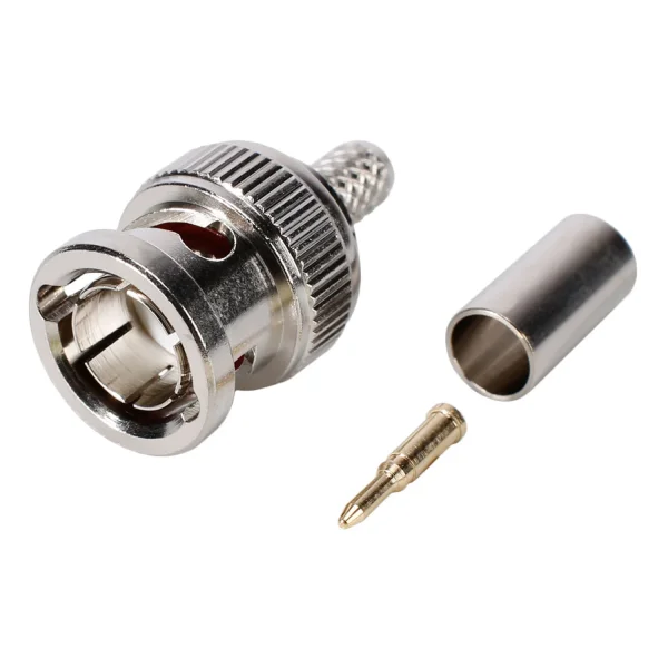 BNC-Crimpstecker 75 Ohm 0.66/3.2mm