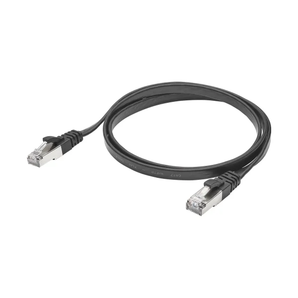 CAT.7/BASIC RJ45<>RJ45 Flachk. sw 7,50m