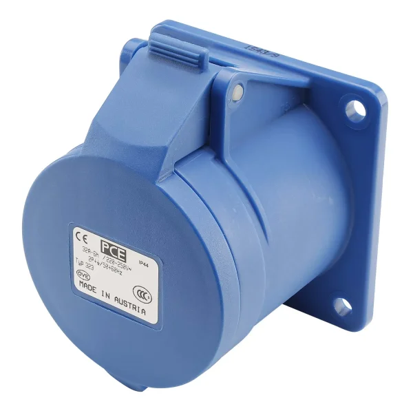 CEE-Einbaubuchse 3-pol blau 230V/32A