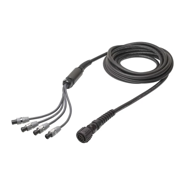 L/S Spleisskabel, schwarz, 10,00m