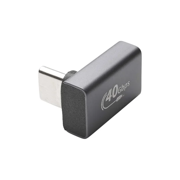 USB 4, Gen 3x2, Winkeladapter USB-C fm/m