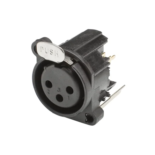 HICON XLR Einbaubuchse 3pol PCB vertikal