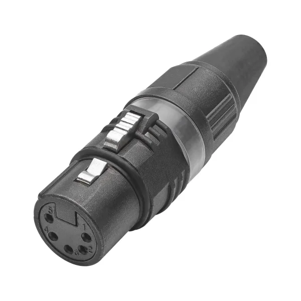 HICON-XLR Kabel-Buchse 5-pol PRO+ sw