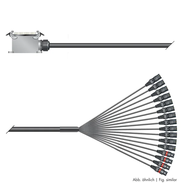 PC Isopod 2x0,22qmm, 10,00m, Spleisskabe