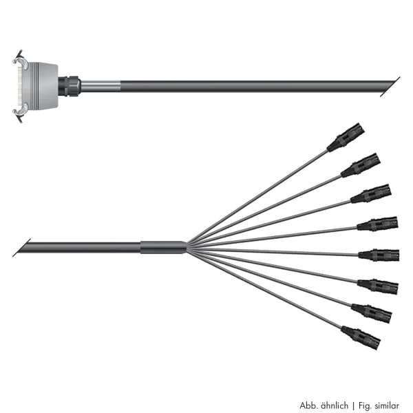 Multicorekabel Quantum, schwarz,  2,00m