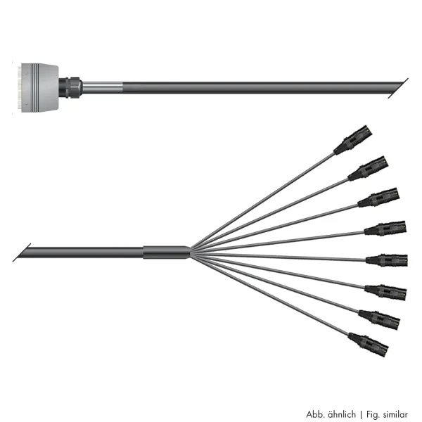 Multicorekabel Quantum, schwarz, 10,00m