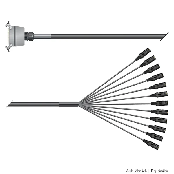 Multicorekabel Quantum, schwarz,  3,00m