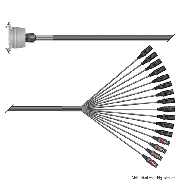 Multicorekabel Quantum, schwarz, 10,00m