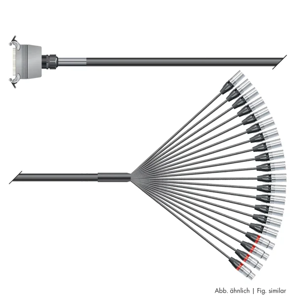 Multicorekabel Quantum, schwarz,  6,00m