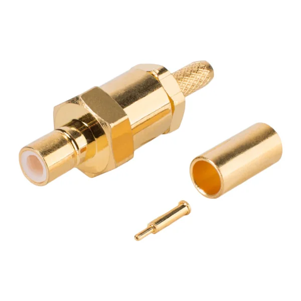 SMB-Kabelstecker Crimpausführung RG174/U