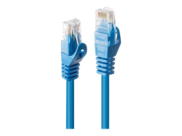 LINDY Basic Cat.6 U/UTP Kabel, blau, 10m