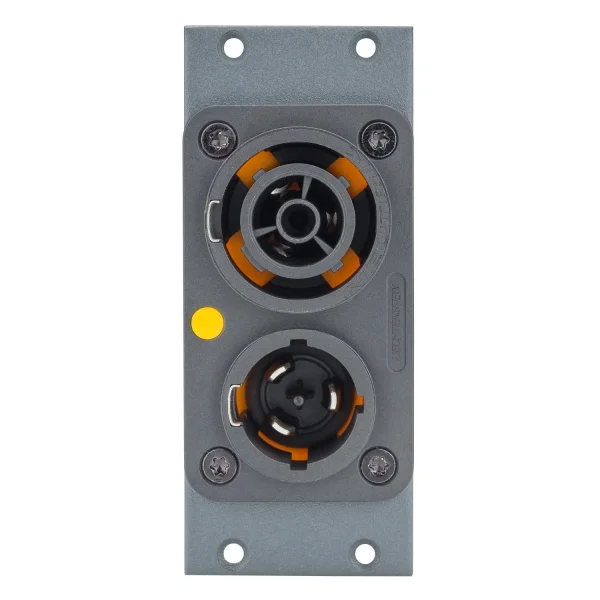 SYSBOXX Frontblech 2HE, 1BE, Powercon T1