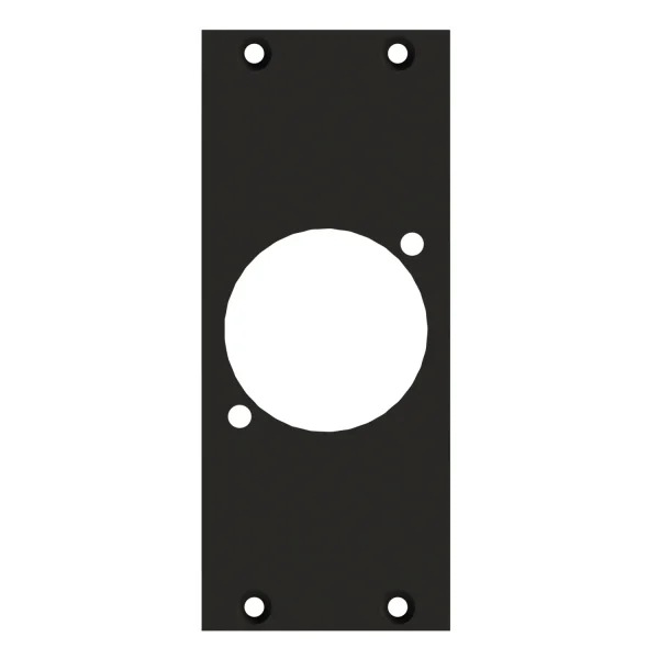 SYSBOXX-Frontblech 2HE 1BE 1xNAC3FPX-TOP