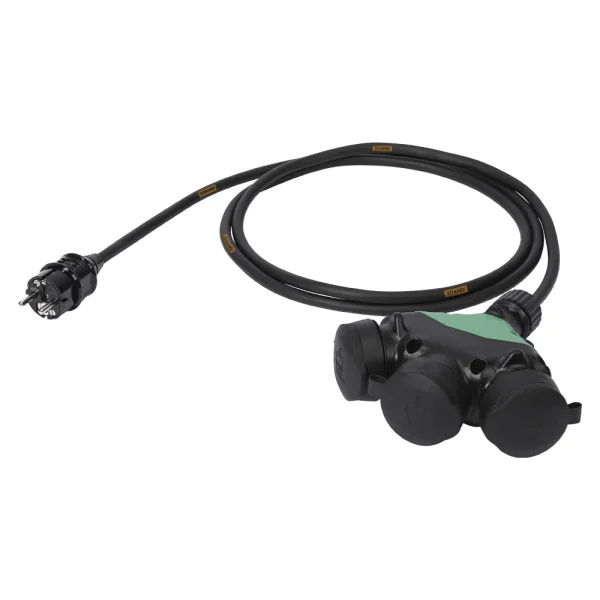 Netzkabel Titanex, schwarz,  5,00m