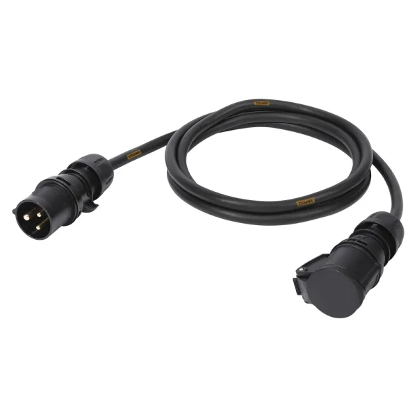 Netzkabel Titanex, schwarz, 50,00m