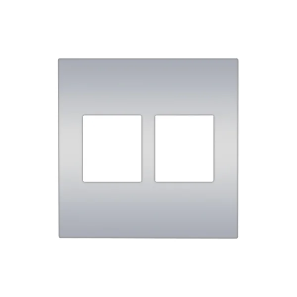 SYSWALL45 Frontplatte, 2 x KEYSTONE