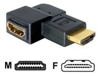 DELOCK Adapt HDMI St HDMI Buch 90Grad re