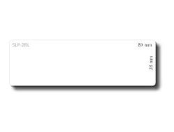 SLP-2RL WHITE LABEL 28X89MM 130 LAB/ROLL.2 ROLL/BOX