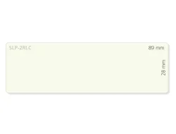 SLP-2RLC CLEAR LABEL 28X89MM 130 LAB/ROLL 2 ROLL/BOX