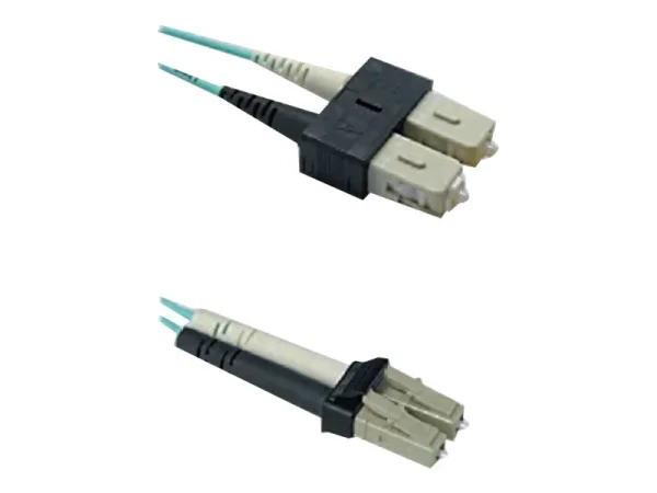 SACON LWL-LED-Patchkabel LC/SC türkis 5m