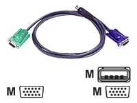ATEN 2L-5201U KVM-Kabel VGA USB 1,2m
