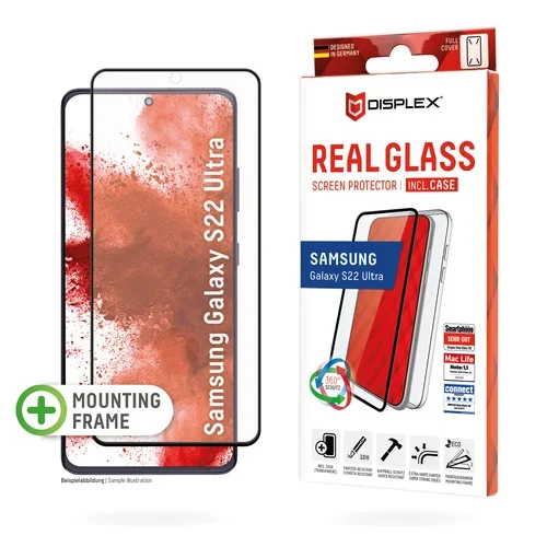 DISPLEX REAL GLASS 3D + CASE F/ SAMSUNG GALAXY S22 ULTRA