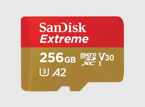 EXTREME MICROSDXC 256GB+SD ADAPATER 190MB/S 130MB/S A2 C10
