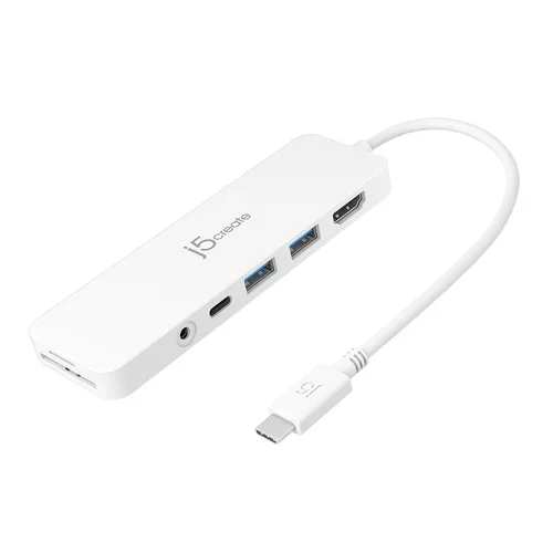 USB-C MULTI-PORT HUB WITH POWERDELIVERY - WHITE