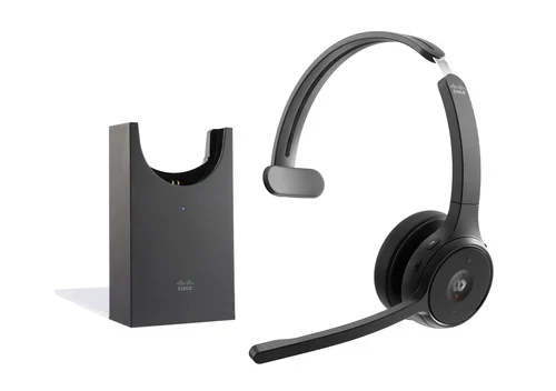 HEADSET 721 WIRELESS SINGLE+STAND CARBON BLACK USBA B