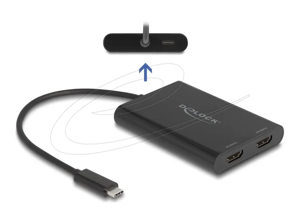 DELOCK Adapter USB Type-C zu 2 x HDMI 4K