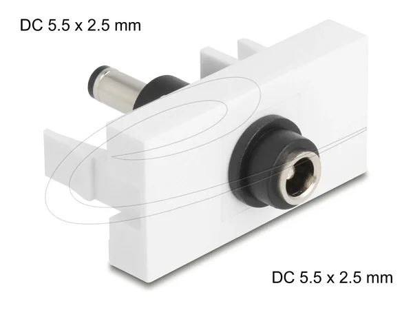 DELOCK Easy 45modul DC 5,5 x 2,5mm Buchs