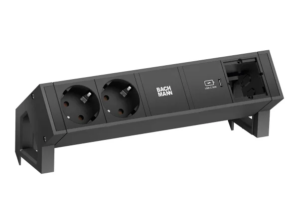 BACHMANN DESK2 2xUTE 1xUSB C 30W 1xCM