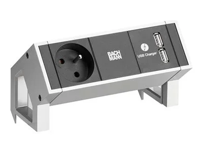 BACHMANN DESK2 1xUTE 1xUSB Charger Strom