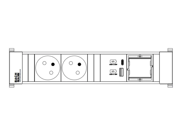 BACHMANN POWER FRAME M 2xUTE 1xCM 1xUSB