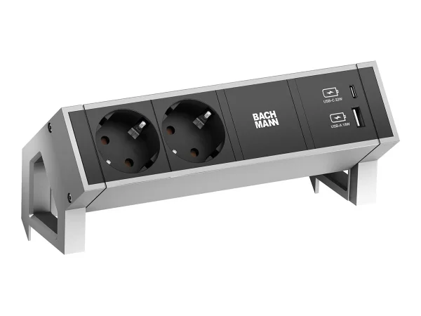 BACHMANN DESK2 2xSchutzkontakt USB A&C