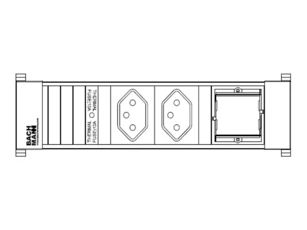 BACHMANN POWER FRAME 2xCH T13 1xCM 0,2m