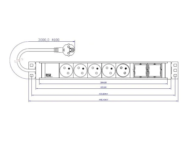 BACHMANN UNIVERSAL 5xUTE 2xCM Strom 3,0m