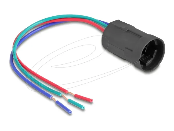 DELOCK Fassung für 19mm 3 Pin Taster od