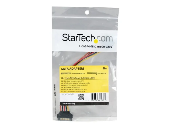 STARTECH 20cm 15pin SATA Power Ext Cable