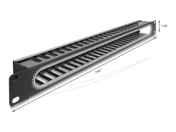 DELOCK 48,26cm 1 HE Kabelmanagement Rang